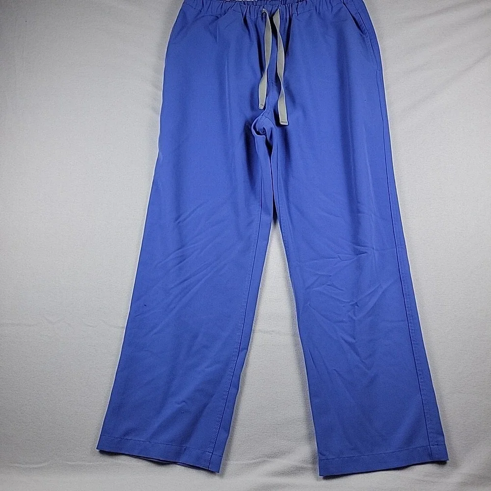 FIGS Pisco Scrub Pants Men's M Short‎ Blue Drawstring Medical Dental Vet Comfort